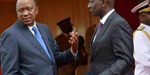 President Uhuru Kenyatta (left) and his Deputy William Ruto