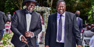 File image of Deputy President William Ruto and Amani National Congress (ANC) leader Musalia Mudavadi.