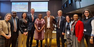 Delegates At The Joint United Nation Programme on HIV/AIDS Pose For a Photo