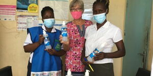Undated photo of members of the Safe Water and Aids Project (SWAP) in Kenya