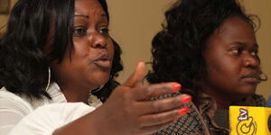 Suba North MP Millie Odhiambo and Homa Bay woman representative Gladys Wanga