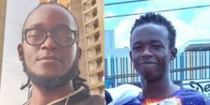 A side view of Rex Masai (Left) and Evans Kiratu (Right)