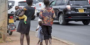 Street children in Nairobi.