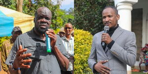 A side by side photo of Robert Alai and Babu Owino