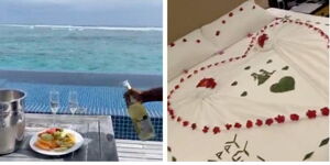 A screengrab of the Maldives vacation presented as evidence in the Minnesota fraud trial