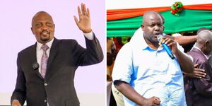 A Side By Side Photo of Moses Kuria and Goerge Aladwa