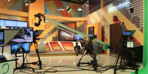 A photo of K24 TV studios.