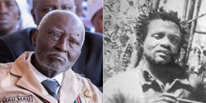 Left, The late Brigadier John Kiboko, right, late veteran, Dedan Kimathi in 1953