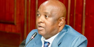 Vihiga Senator Godfrey Osotsi chairing a Senate Committee on May 30, 2023