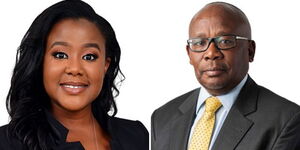 From left to right: Wambui G. Muigai and former Attorney General Githu Muigai. 