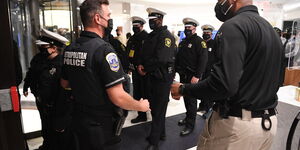 Chief Deputy Lamont Ruffin from D.C. District Court during an operation on January 18, 2020. 