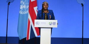 Elizabeth Wathuti, a Kenyan environment, and climate activist took part in UN's COP27 in Egypt in 2022. 
