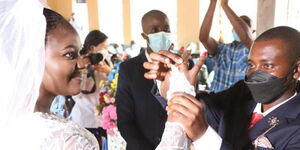 Two former convicts, Virginia Karondu and Martin Mzera wed at Nyeri prison.