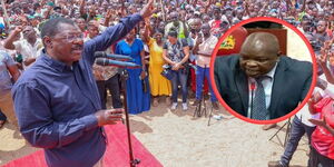 A collage of National Assembly Speaker Moses Wetang'ula and Kabuchai MP Majimbo Kalasinga during past separate events in October 2025. Photo Moses Wetang'ula/Kalasinga