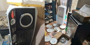 Goods recovered by DCI detectives in Nyeri and Laikipia.