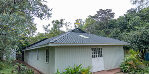An iron-sheet structure located at State House in Nairobi and used as a church.