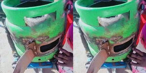 A Liquefied Petroleum Gas cylinder modified as a jiko which was captured on Tuesday, May 16, 2023. 
