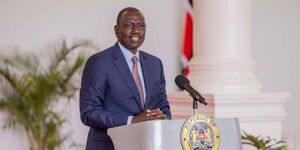 President William Ruto during the handover of the report of Presidential Taskforce on the Review of the Legal and Regulatory Framework Governing Religious Organisations, at State House, Nairobi, on July 30, 2024.