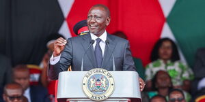 President William Ruto during the Jamhuri Day celebrations national address on Friday, December 12, 2025 at Nyayo Stadium