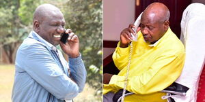 William Ruto and Yoweri Museveni