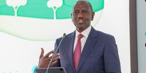 President William Ruto speaks during the Africa Climate Summit at KICC on September 5, 2023. 