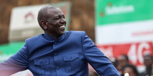 President William Ruto addressing his supporters in Githurai on August 5, 2023.