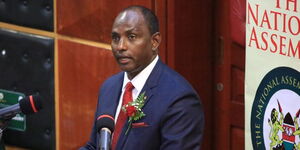 Treasury CS Ukur Yattani resding the national Budget on June 11, 2020.