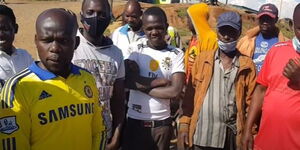 Youth at Sachang'wan addressing the media