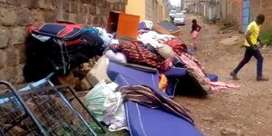 Scenes from when goons started eviciting Zion's children home, in Kasarani, Nairobi on September 26, 2020.
