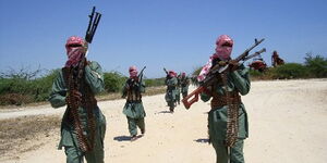 Image of armed alshabaab militia men