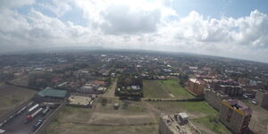 Aerial view of Kitengela Town