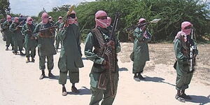 Image of armed alshabaab militants