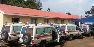 image of ambulances