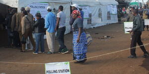 Image of polling station in Kabete constituency, Kiambu County