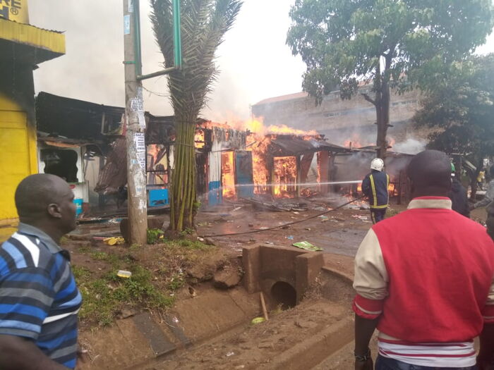 Meru Polytechnic students protest on March 9, 2020.