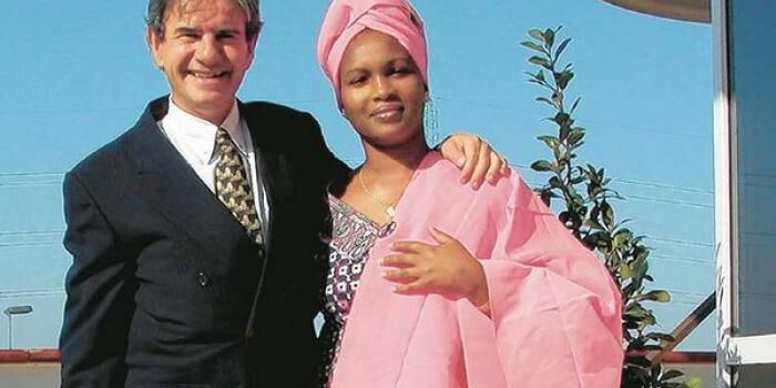 The late businessman Tob Cohen with his wife Sarah Wairimu. 