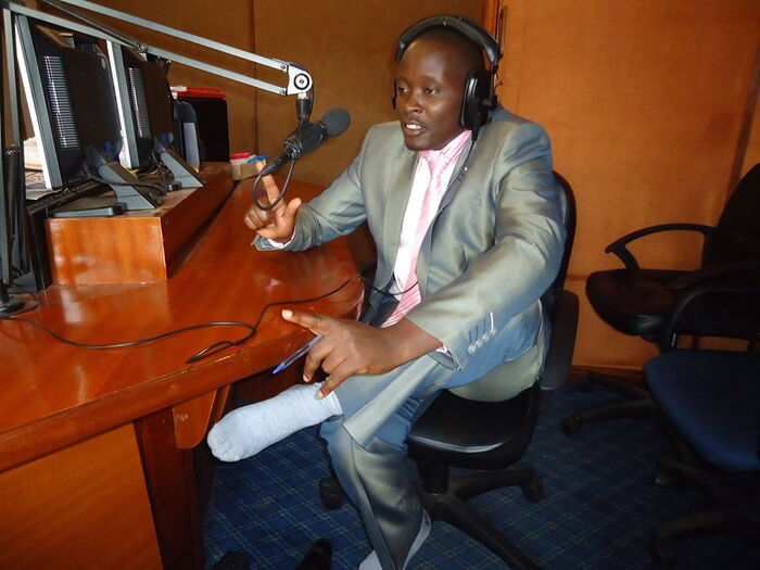 Former Kameme FM journalist Moses Kanyira