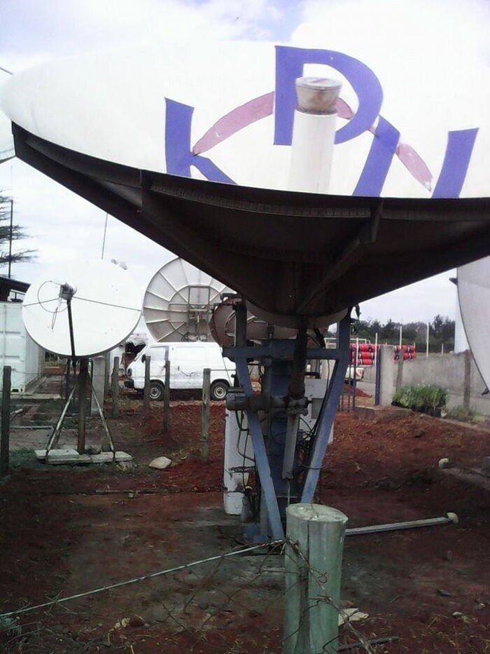 Satellite dish installed by Afrisec Telecom