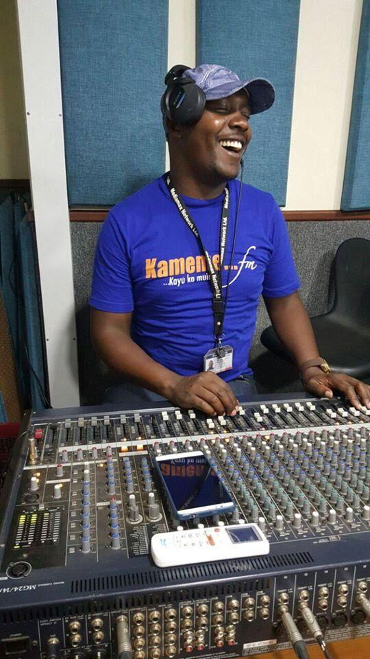 A past photo of Kameme FM's David Mwangi Waweru