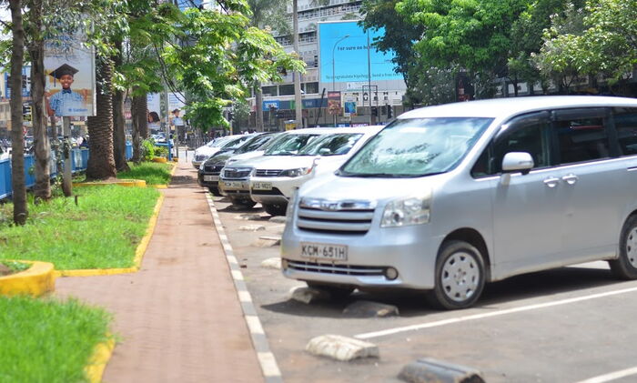 A section of a Nairobi City Parking lot