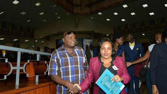 Andrew Ngirici with wife Purity Ngirici during the 2017 elections