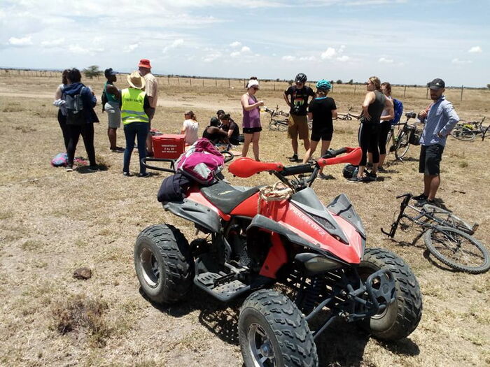 Quad bikes at the Fred's Ranch