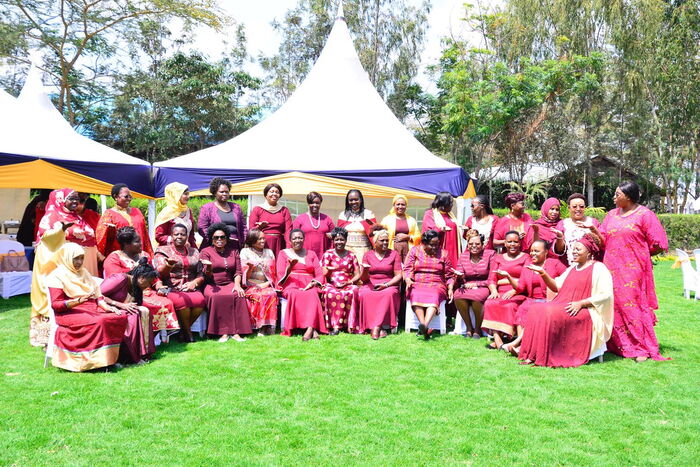 Inua Mama leaders pose for a photo in 2019. The group is out to transform the lives of the youth and women