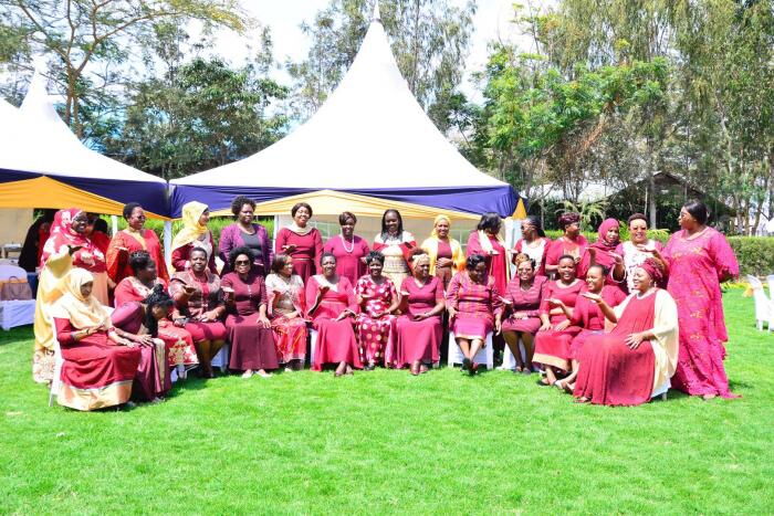 Inua Mama leaders pose for a photo in 2019. The group transformed the lives of the youth and women, while also drumming up support for DP Ruto