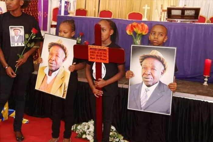Pictures taken at the funeral of Mithika Linturi's father September 17, 2019. DP William Ruto was also spotted at the same event