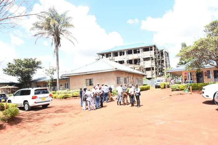the building that are being constructed at the Kirwara Hospital in Gatanga Constituency