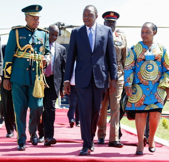 Uhuru with Waiguru in a past official function. Central Kenya businesspeople announced that Waiguru should be Uhuru's successor as the region's kingpin
