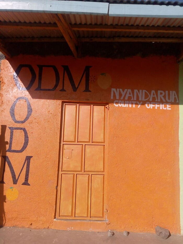 A photo of ODM party Nyandarua office that was opened in September 2019