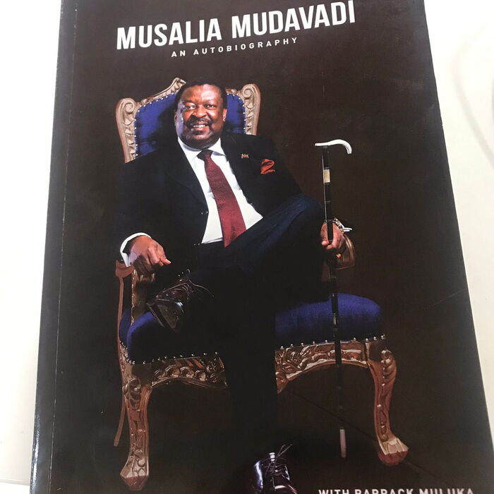 A cover of Musalia Mudavadi's autobiography that was released in 2019.
