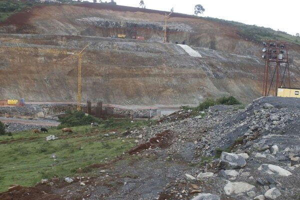 A deserted construction site at Itare Dam in Kuresoi South, Nakuru County on October 9, 2018.